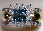 blue Diamond Ring